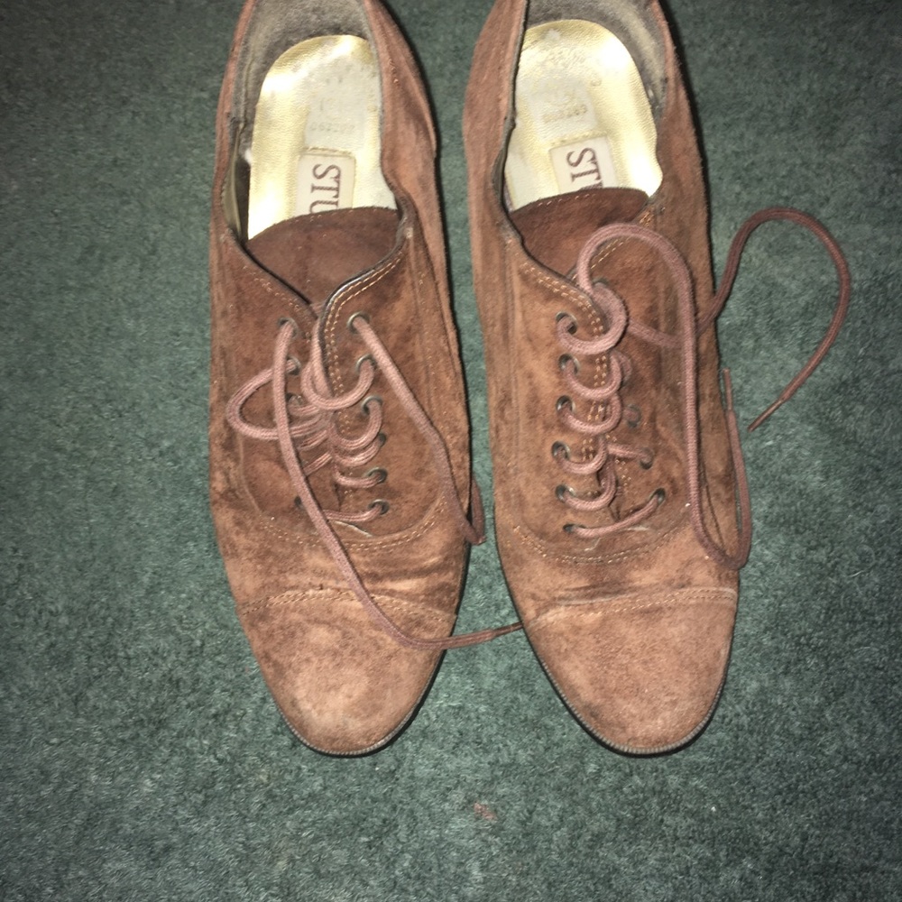 Suede Lace up booties